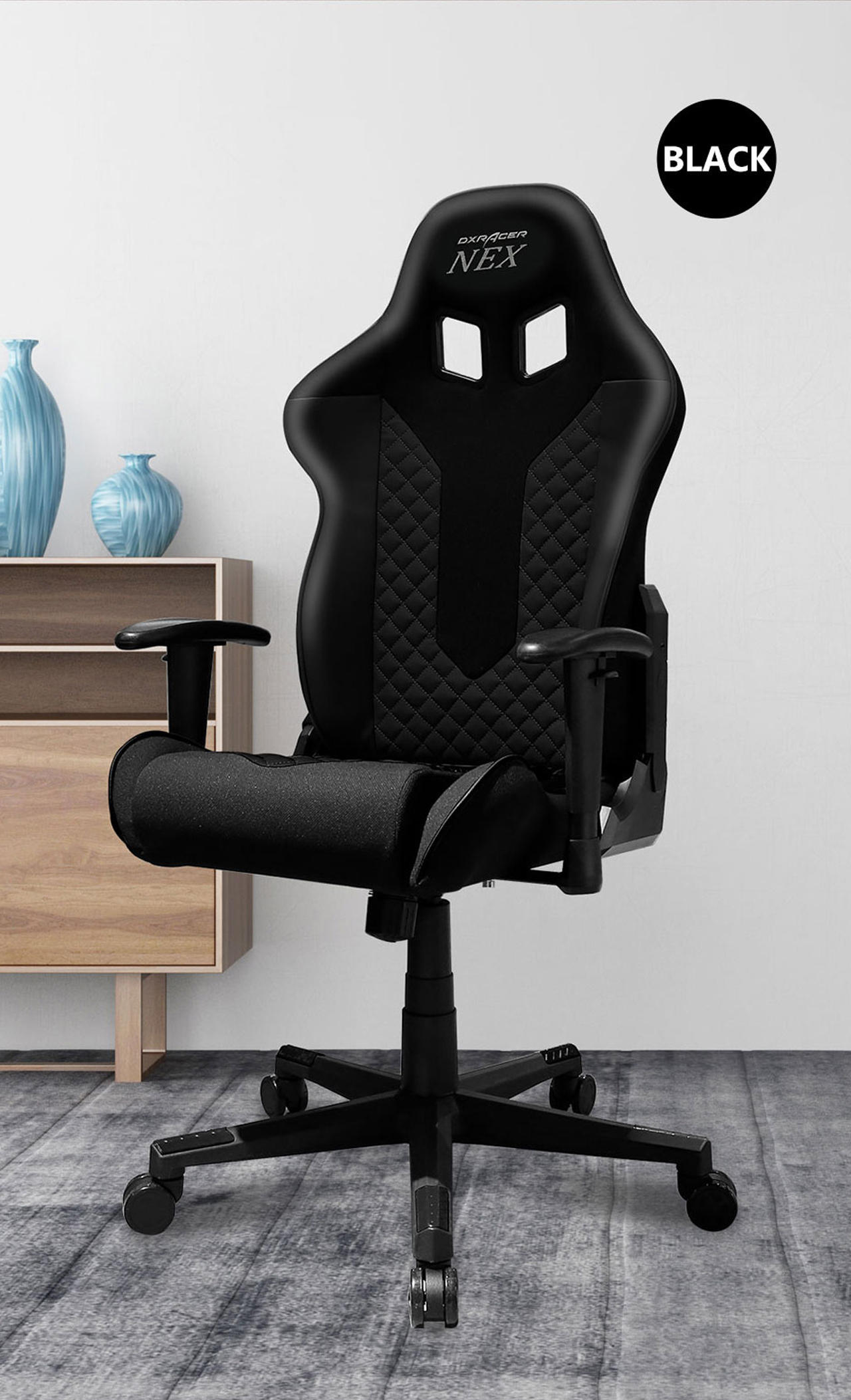 Кресло для геймеров DXRACER Nex EC-O01-N-K1-258 Black: купить в мебельном магазине МебельОК